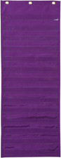 Dry Erase Pocket Chart, Daily Activities, Purple, 13" X 34", 1 Chart