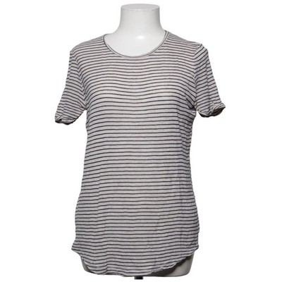 Vatex, T-shirt, Größe: M, Grau/Weiß, Streifen, Feinstrick, Damen #W6G