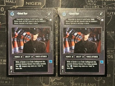 Colonel Dyer x2 - Endor - Star Wars CCG SWCCG