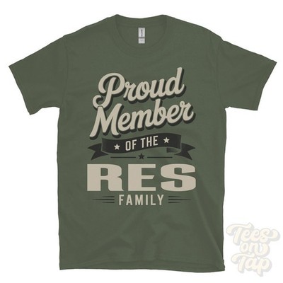 STOLZES MITGLIED DER RES FAMILIE T-SHIRT Nachname Nachname Erbe Abstammung