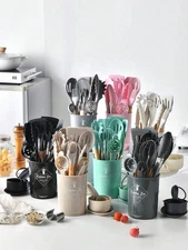 Keidason 34pcs Silicone Kitchen Utensil Set Non-Stick Cooking Tools Cookware