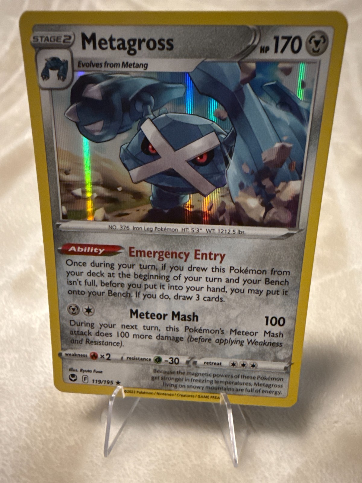 Metagross - Silver Tempest 119/195 - Holo - Pokemon TCG NM FREE SHIP & Discounts