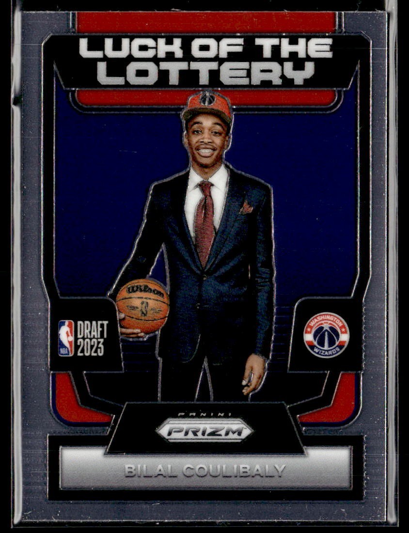 2023-24 Panini Prizm Bilal Coulibaly Luck of the Lottery RC #1 Wizards