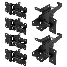 Stainless Steel Gate Hardware Kit, Self Closing Gate Hinges and Latch, Rust P...