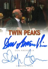 Twin Peaks Log Lady: Don Amendolia & Sherilyn Fenn Dual Autograph Card