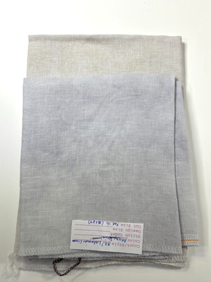 Hand Dyed Linen 32 ct for Cross Stitch, light colors, 2 pieces 18 x 27