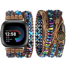 JR.DM Boho Beaded Band Women for Fitbit Versa 4/Versa 3/Sense 2/Sense Emperor