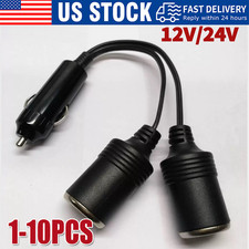 Dual Car Cigarette Lighter Splitter Charger Lot Socket Adapter 12v Auto Outlet