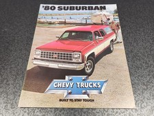 1980 Chevrolet Suburban Chevy Sales Dealer Brochure Catalog Uncirculated ~ READ