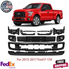 Front Bumper Face Bar Kit With Brackets Set For 2015-2017 Ford F-150