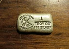 Prospector’s Gold & Gems Poured 1oz 999 Fine Silver Ingot Bar - PG&G