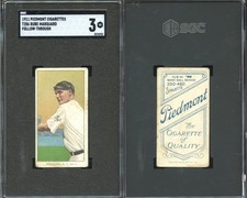 T206 Rube Marquard follow through HOF Giant ~~ SGC 3 ~~ Piedmont 460 back SHARP