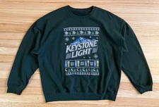 Keystone Light Ugly Christmas Holiday Sweatshirt (Adult 2XL)