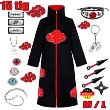 Akatsuki Naruto Kostüm Mantel Uchiha Itachi Ring Anime Ninja Cosplay Accessor DE