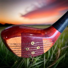 Cobra 1 Wood Driver Real Wood Persimmon Stiff S Flex Right Handed RH Golf Mens