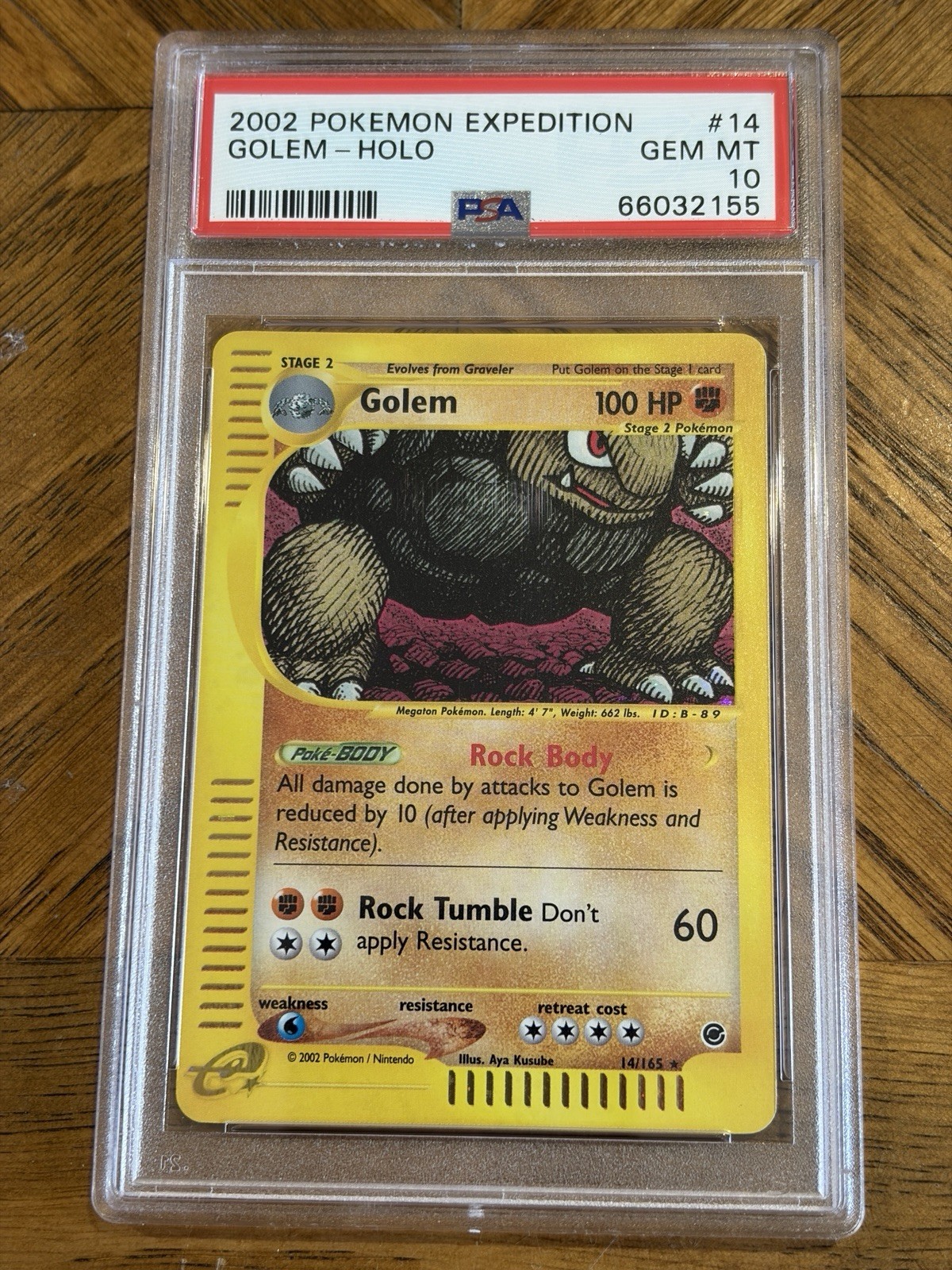 Pokemon Holo Golem front