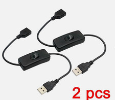 USB Extension Cable with On Off Switch Inline Toggle Power Cord for LED Lamp