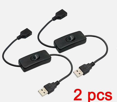 USB Verlängerungskabel mit Ein Aus Schalter Inline Kippschalter Netzkabel für LED Lampe