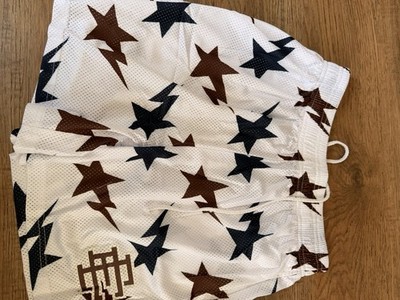 Eric Emanuel EE White Mesh Shorts Men s Designer Streetwear Basketball Shorts
