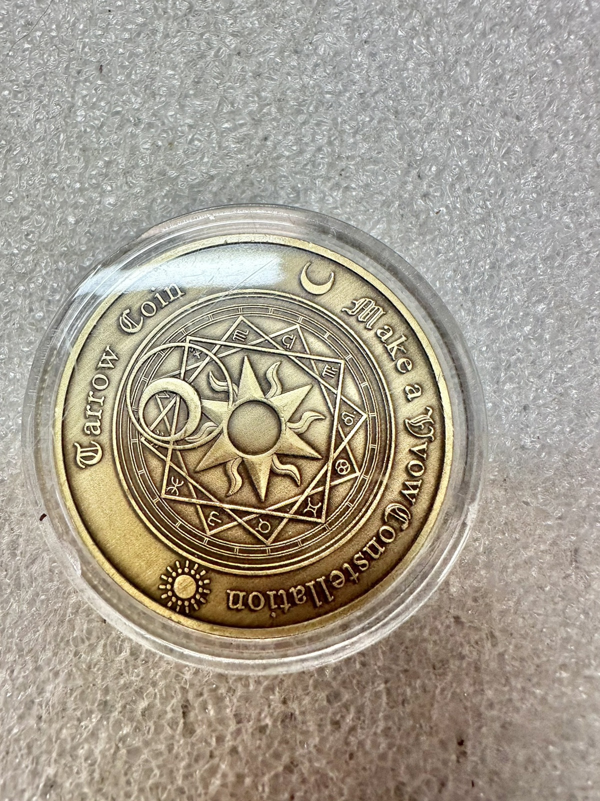 Pièce de monnaie de tarot douze constellations défi pièce pièce de monnaie Make a Wish collection médaille commémorative dans capsule astrologie badge Pièce de monnaie de tarot douze constellations défi pièce pièce de monnaie Make a Wish collection médaille commémorative dans capsule astrologie badge