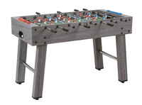 Charlsten Kickertisch Tischkicker Soccer Grau - Sport Durchgehende Stangen
