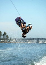 Maeghan Major of Charlotte NC competes at the X Games IX Wakeboar- 2003 Photo 4