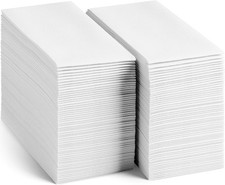 300 Pack Disposable Linen-Feel Hand Guest Towels for Bathroom Medium Size 8x17