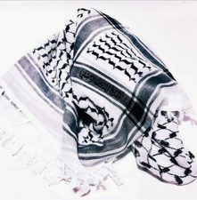 Black and White Palestinian Shemagh scarve Genuine/Original  highest quality