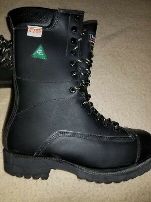 Sympatex 10'' Waterproof Metatarsal Guard Steel Toe Mining / Safety Boots Size 9M