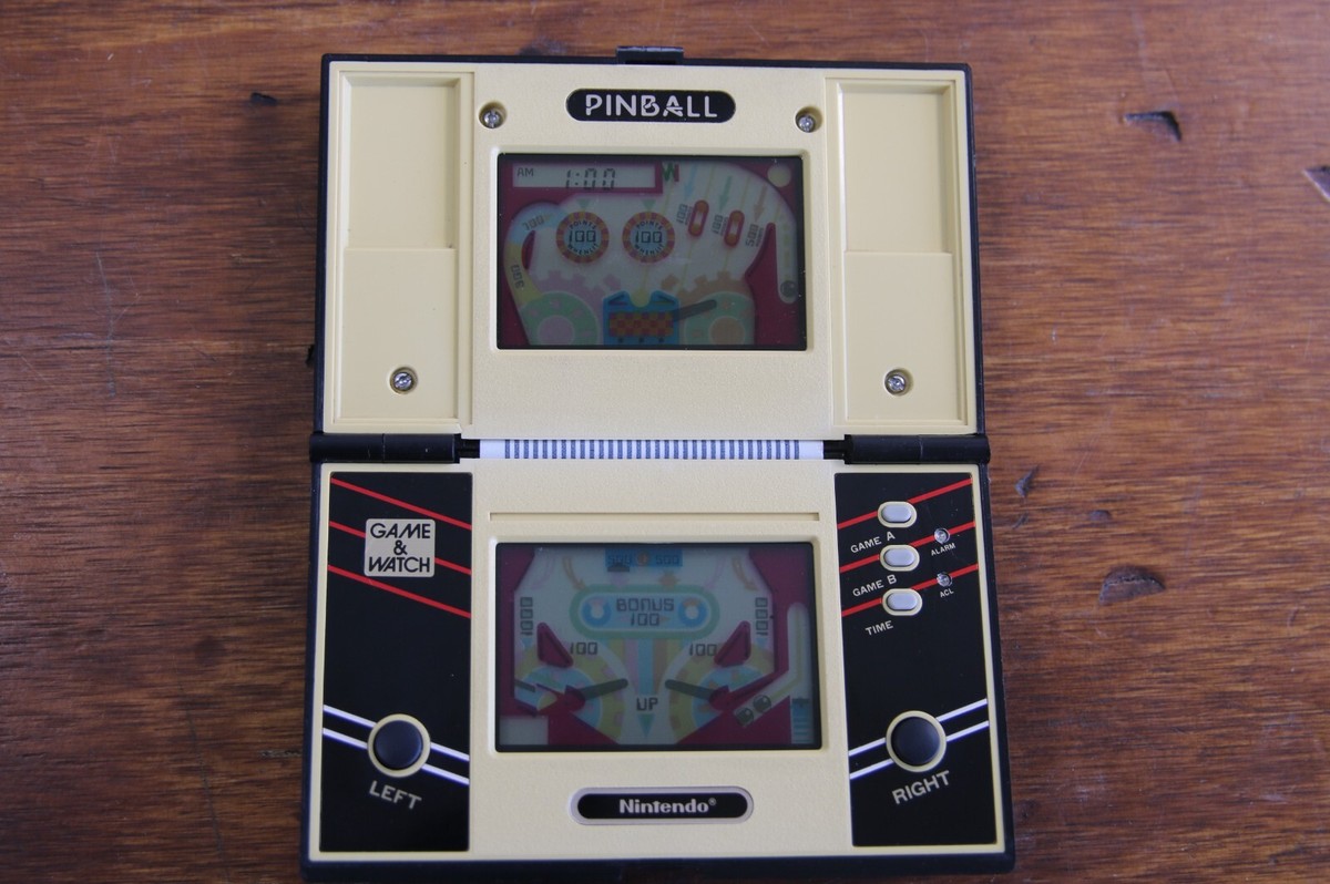 Nintendo Game & And Watch PINBALL 1983 Multi Screen Console PB-59