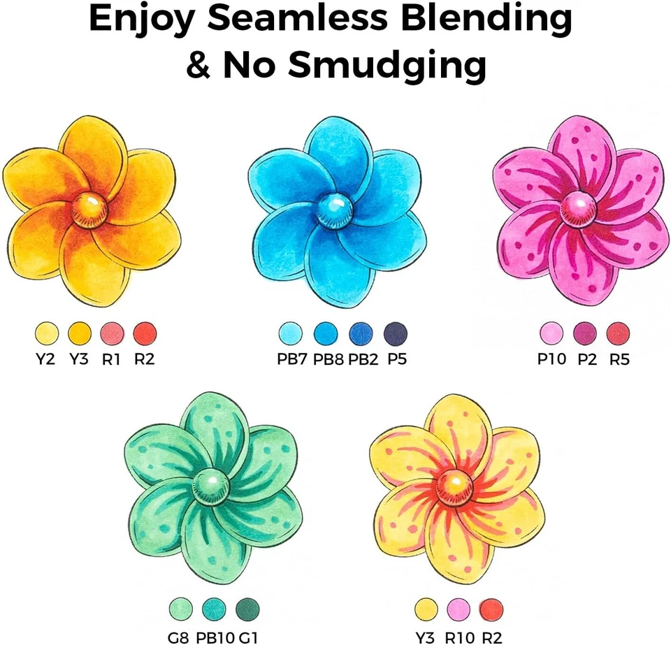 欧湖 72 色酒精艺术标记套装、刷子和凿尖-檀香山-可重复充装 — 第 4/4 张图片