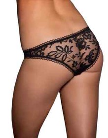 AGENT PROVOCATEUR SEXY BLACK DENVER BRA 36B & AP 3 MEDIUM OUVERT OPEN BRIEF BNWT