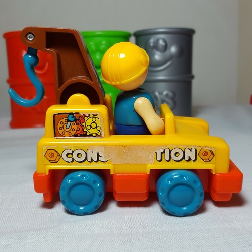 Vintage 90's Lil’ Playmates Construction Set 2 Figures, 2 Vehicles - Picture 5 of 7