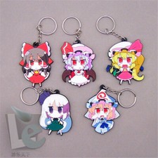 Anime TouHou Project Remilia Scarlet Keychain Rubber Keyring Bag Pedant Gift