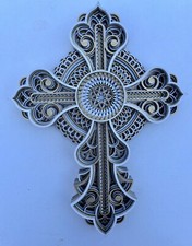9 x7 Ornamental Wooden Cross