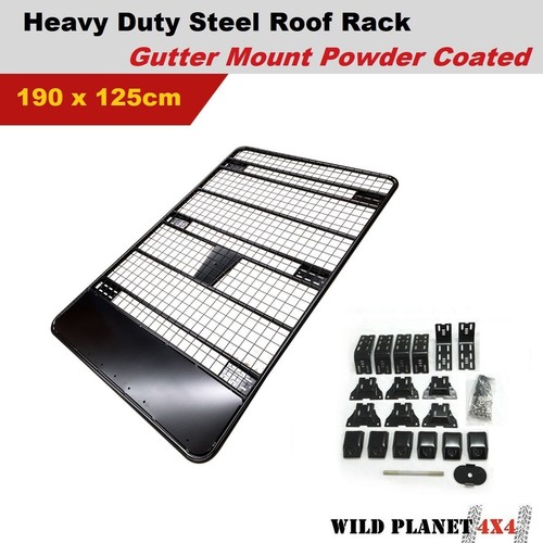 Roof Rack 190cm Gutter Mounting fit Nissan Patrol GU GQ MQ Landcruiser ...