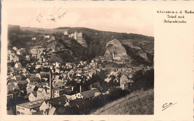 AK Oberstein Nahe, Total m Felsenkirche Schreibwaren Kirschmann (Nr. 1963)