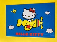 Tarjetas postales retro Sanrio HELLO KITTY japonesas muy raras F/S avión EIKOH