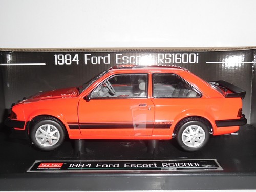 SUN STAR. SUN H4996R. FORD ESCORT RS 1600i, 1984 SUNBURST RED. RHD. 1:18 . NEW. - Picture 15 of 19