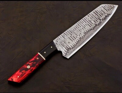 13 Handmade Damascus Chef Knife Hand Forged Japanese Bunka Kitchen Knife Butcher