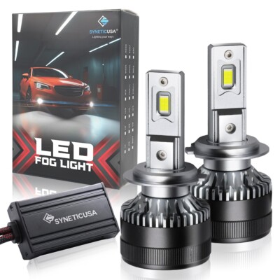 Syneticusa H7 CSP-LED All-In-One Head Fog Light Kit Low Beam 6000k Error Free