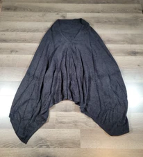 Barefoot Dreams Bamboo Lite Cape Poncho Navy One Size Ultra Soft Wrap Womens