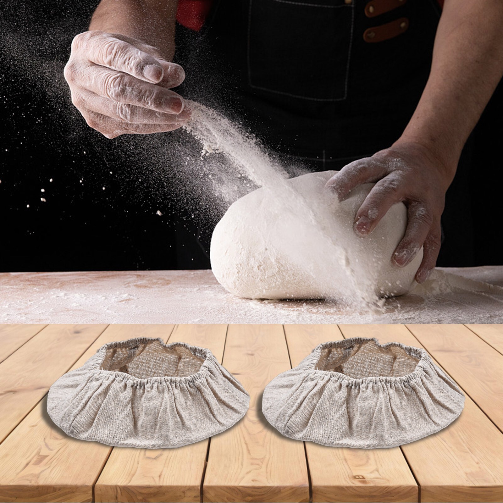 Abdeckung Backteig -Proof -Korb -Stoff Liner Cm X Zoll Einfach Zu Verwenden