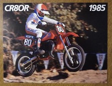 1985 Honda CR80R double-sided NOS sales brochure-literature Vintage CR 80