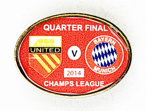 Manchester United vs Bayern Monachium przypinka odznaka 2014 Liga Mistrzów 14 - Zdjęcie 1 z 1