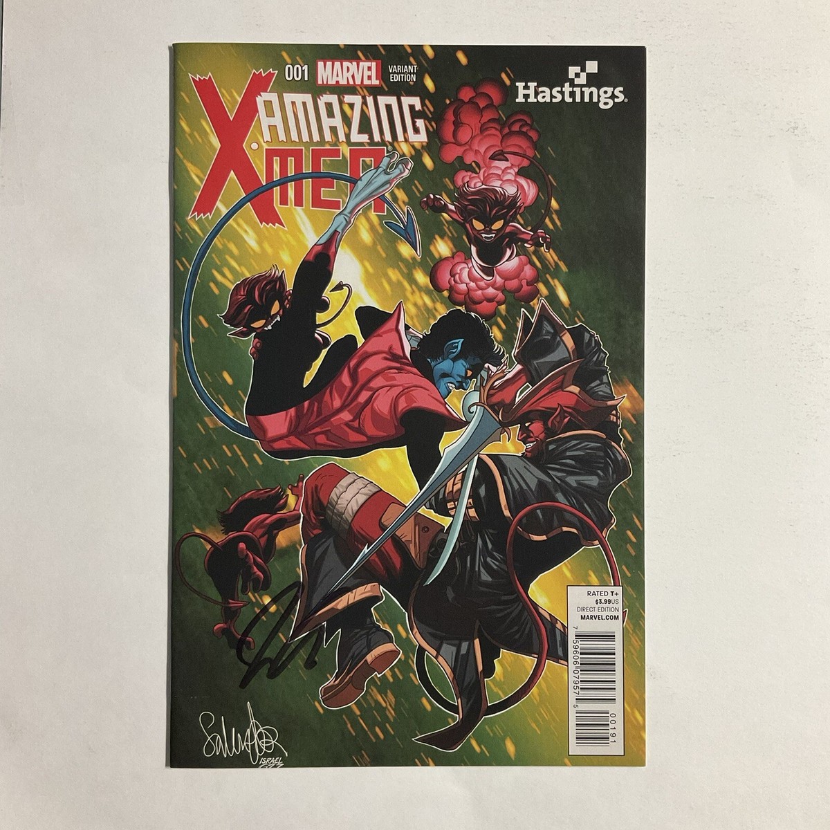 Amazing X-Men 1 2014 Signed by Jason Aaron Hastings Variant Marvel