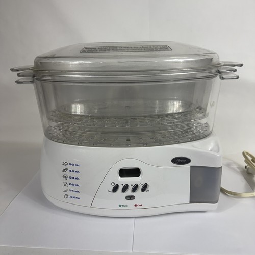 Oster 5715 Digital Food Steamer &amp; Cooker Double-tiered 6.1 qt Tested ...
