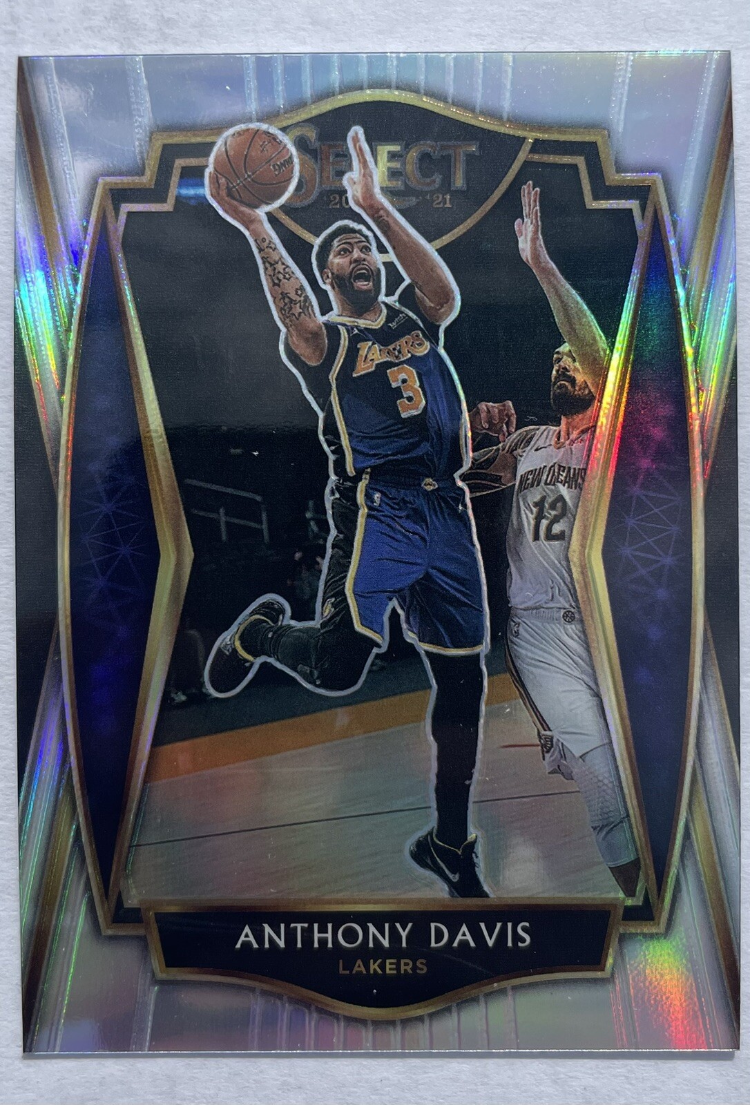 Anthony Davis 2020 Panini Select Silver Prizm #155 Premier Level