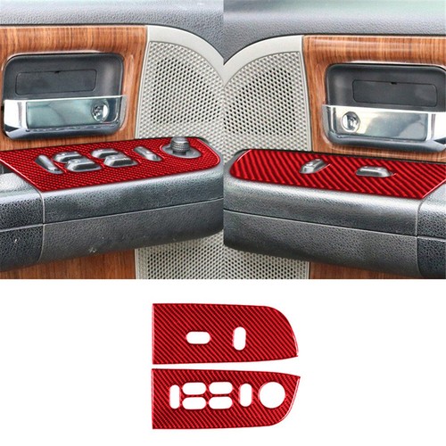 29Pcs Red Carbon Fiber Interior Dashboard Full Kit Trim For Ford F150