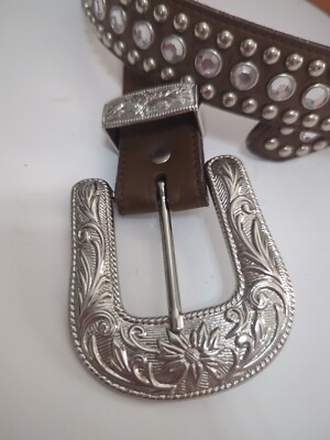 NEW 3D BELT COMPANY women\'s zag stone belt in tan silver 3D Belt Company Belts for Women on Sale up to 90% Off: Poshmark main image 2
